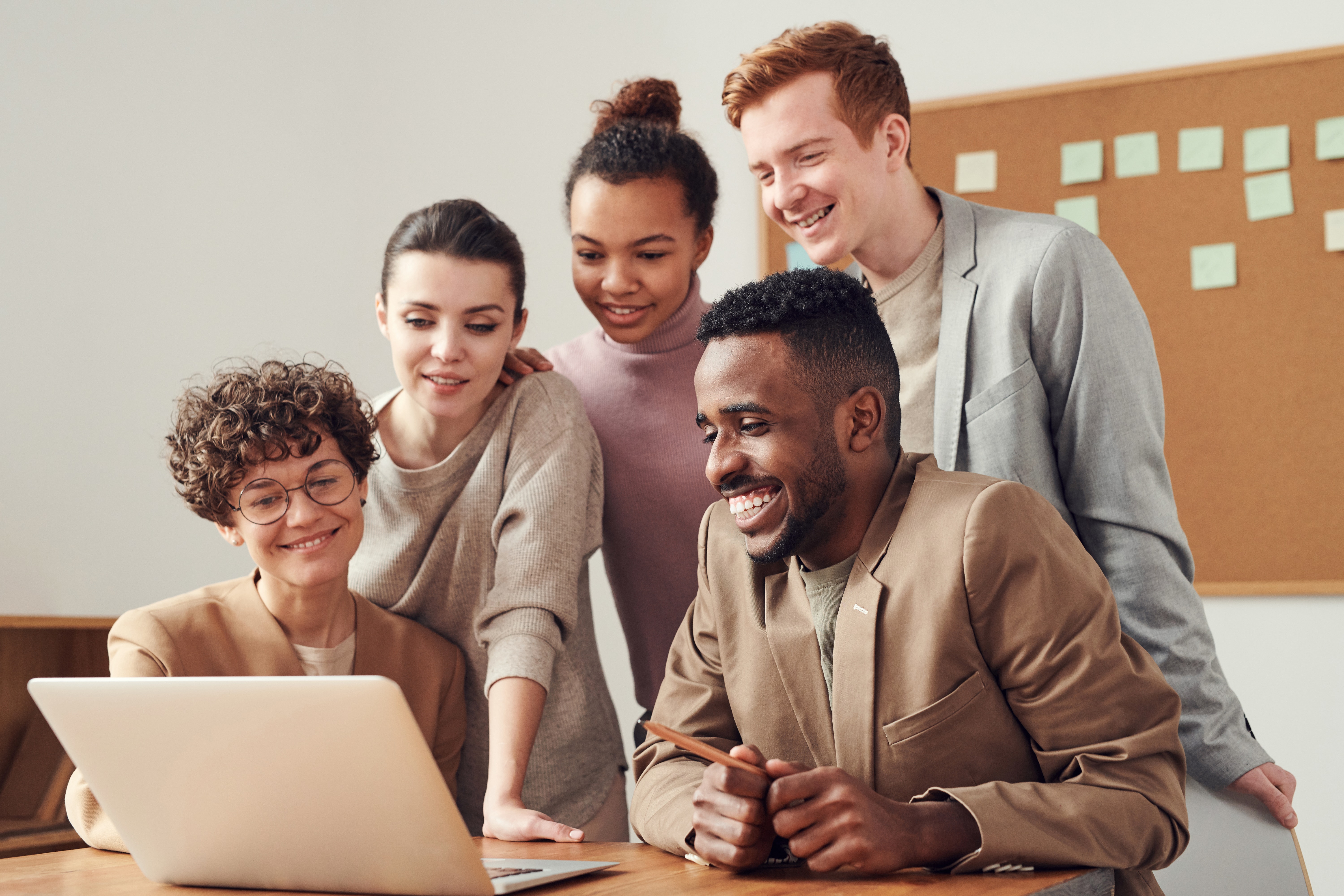 team of people creating a business plan