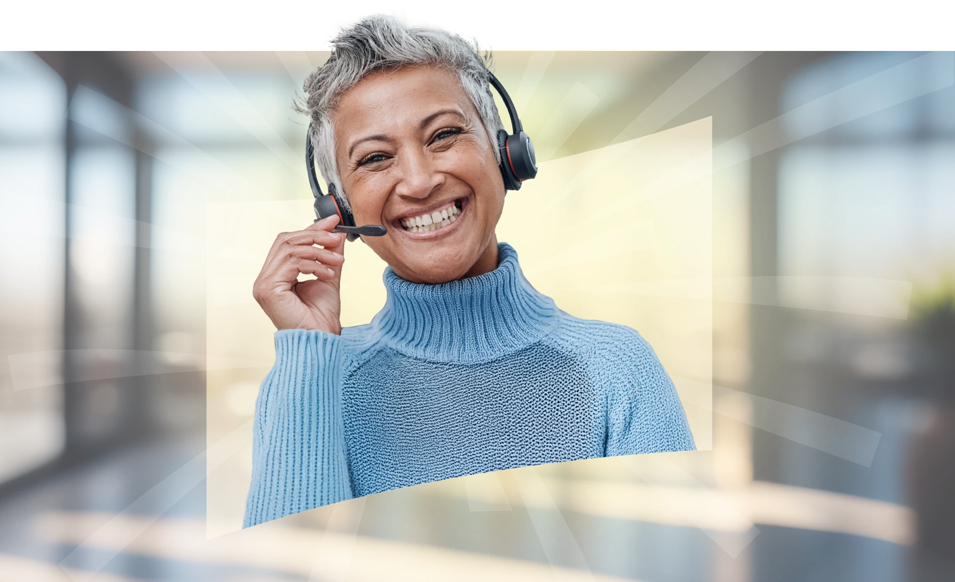 centier customer support smiling person